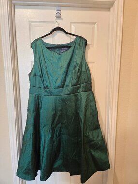 modcloth fabulous fit and flare dress ModCloth Mystique Mirage Fit & Flare Dress in Gothic Garden, Size XL